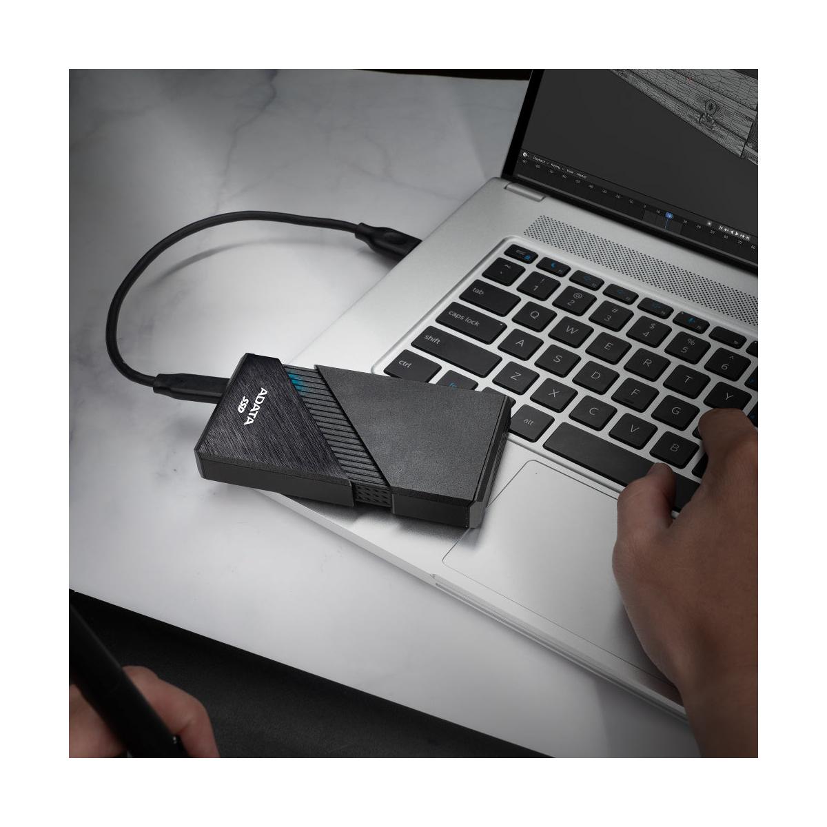 SSD Externo Adata SE920, 1TB, USB 3.2, Negro