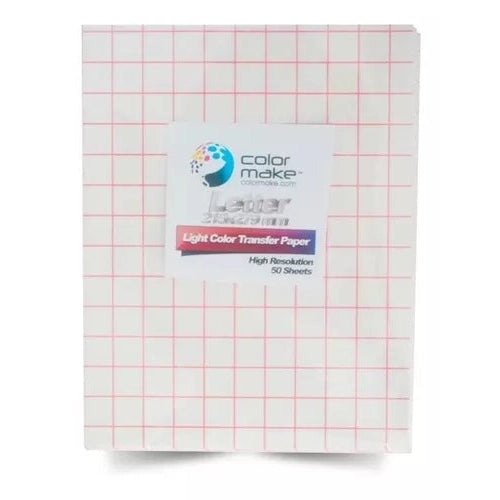 Papel Transfer Textil Fondo Claro 50 Hojas Color Make