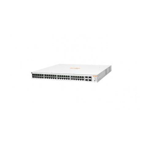 Switch HPE Networking Instant On Gigabit Ethernet 1930, 48 Puertos PoE 10/100/1000Mbps + 4 Puertos SFP+, 370W, 176 Gbit/s, 16.000 Entradas - Administrable