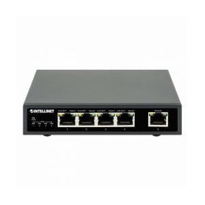 Switch Intellinet Gigabit Ethernet 561839, 5 Puertos PoE 10/100/1000Mbps (4x PoE+), 10 Gbit/s, 2000 Entradas - No Administrable