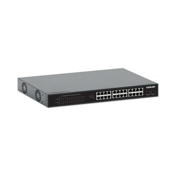 Switch Intellinet Gigabit Ethernet 561891, 24 Puertos 10/100/1000 Mbps +  2x SFP + Puertos SFP+ + Puertos QSFP28 + Puertos QSFP+, 8000 Entradas -  No Administrable