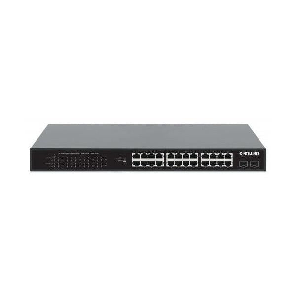 Switch Intellinet Gigabit Ethernet 561891, 24 Puertos 10/100/1000 Mbps +  2x SFP + Puertos SFP+ + Puertos QSFP28 + Puertos QSFP+, 8000 Entradas -  No Administrable