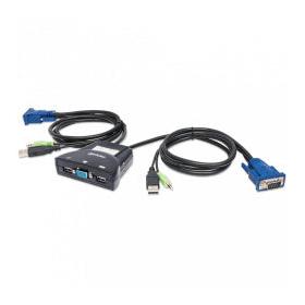 Manhattan Switch KVM 151245, 2x USB, 2x VGA