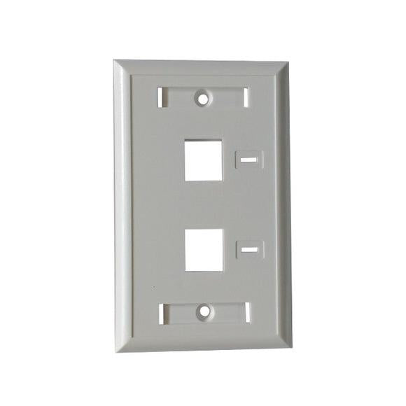 TAPA XCASE DE RED RJ45 DE 2 PERFORACIONES