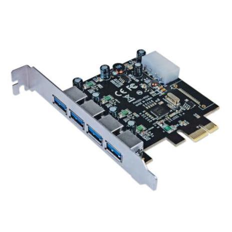 Manhattan Tarjeta PCI Express 152891, 4x USB 3.0, 5 Gbit/s