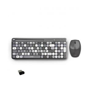 Kit de Teclado y Mouse Acteck Creator Chic Colors MK470, Inalámbrico, USB, Gris (Español)
