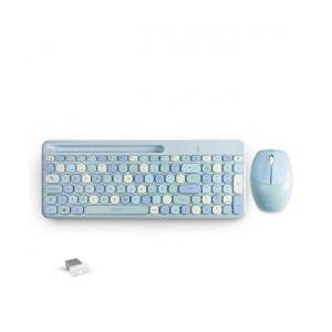Kit de Teclado y Mouse Acteck Creator Chic Colors MK470, Inalámbrico, USB, Azul (Español)