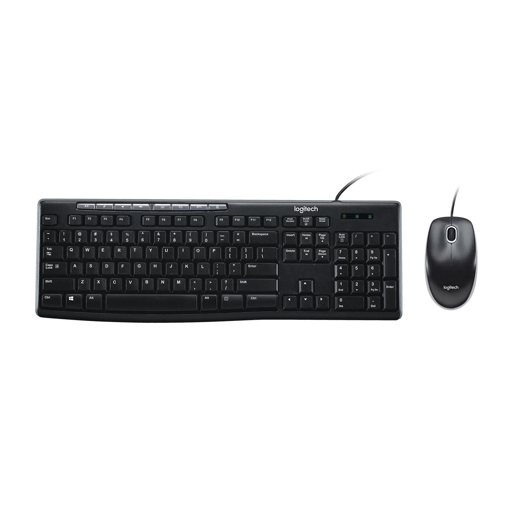 Teclado y Mouse Logitech Media Combo MK200