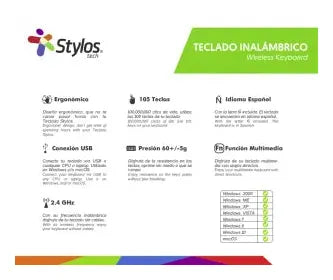 Teclado Stylos STPTEC4B