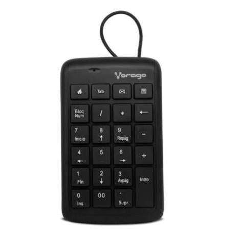 Vorago Teclado Numérico KB-105, Alámbrico, USB, Negro