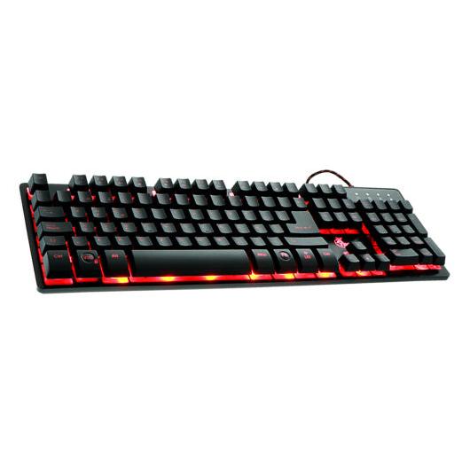 Teclado Gamer Xtech Revenger Rojo/Azul/Púrpura, Alámbrico, Negro (Español)