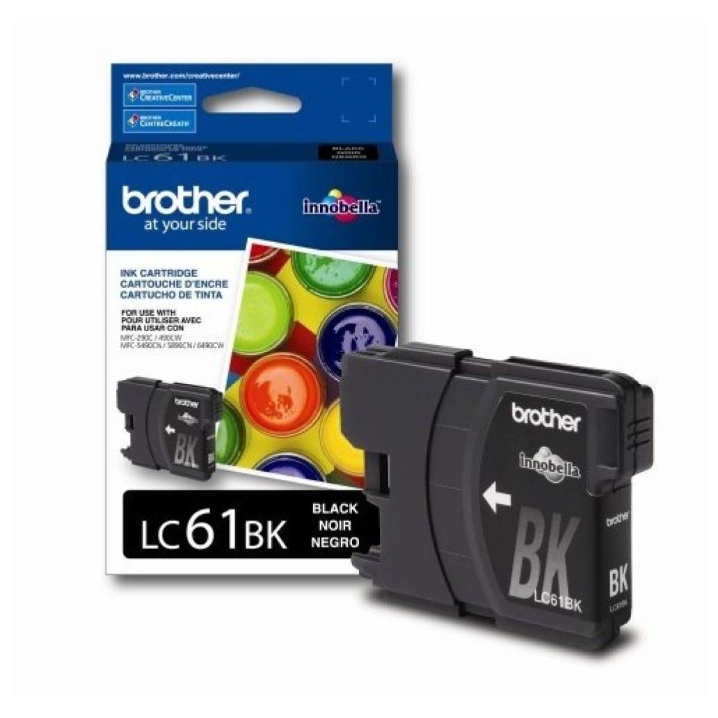 Cartucho de Tinta Brother LC61BK Negro 450 Pagina(s) DCP-165C, 385C