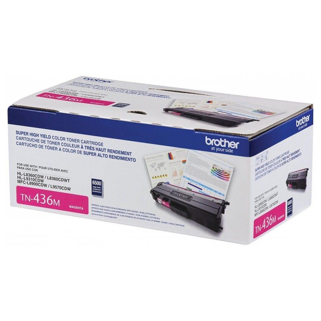 TÓNER BROTHER TN-436M SUPER ALTO RENDIMIENTO MAGENTA, 6500 PÁGINAS TN436M