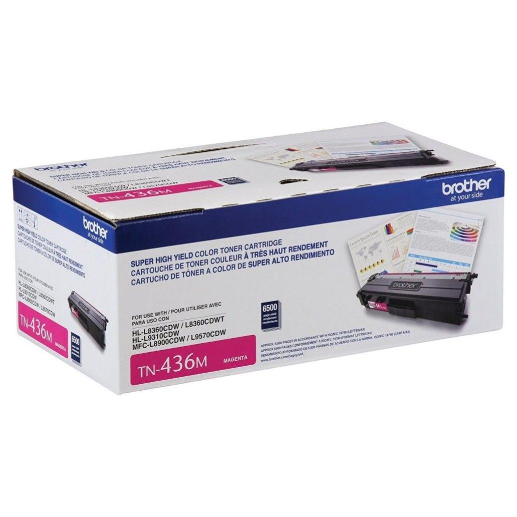 TÓNER BROTHER TN-436M SUPER ALTO RENDIMIENTO MAGENTA, 6500 PÁGINAS TN436M