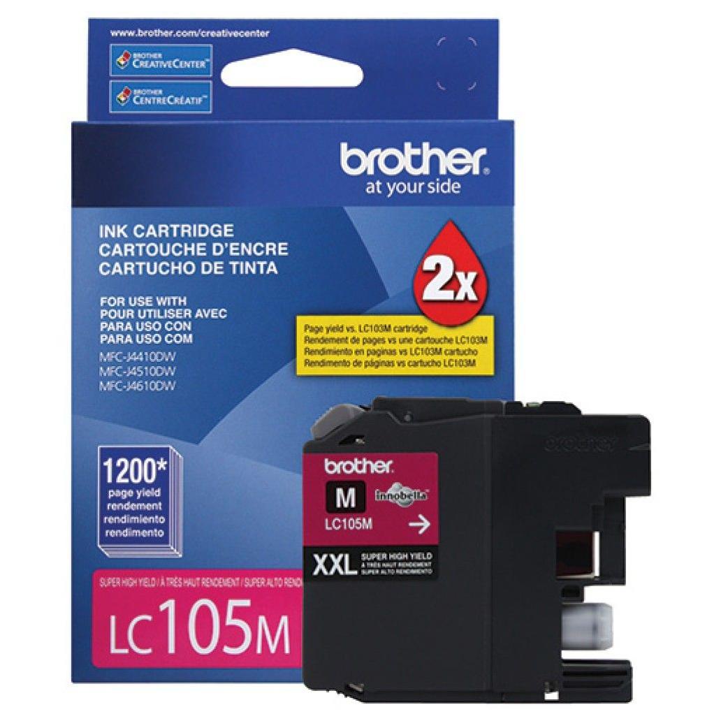 Cartucho de Tinta Brother LC105M Magenta 1200 Pagina(s) MFC-J4510DW