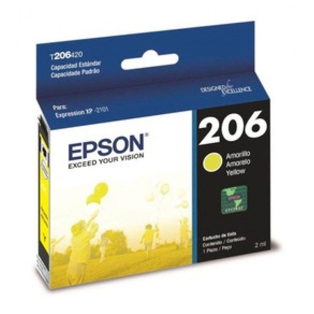 CARTUCHO EPSON T206 AMARILLO, 200 PÁGINAS T206420-AL
