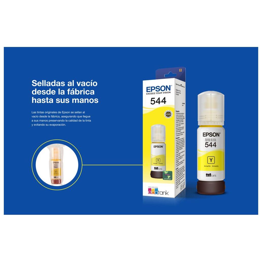 Tinta Epson T544 Color Amarillo 65ml EcoTank L110/L3110/L3150/L5190