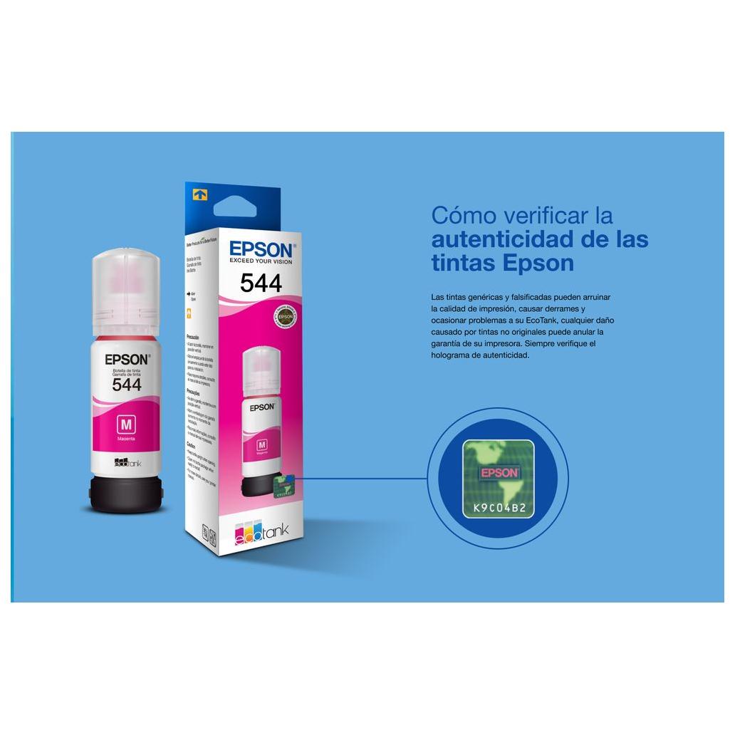 Tinta Epson T544 Color Magenta 65ml EcoTank L110/L3110/L3150/L5190