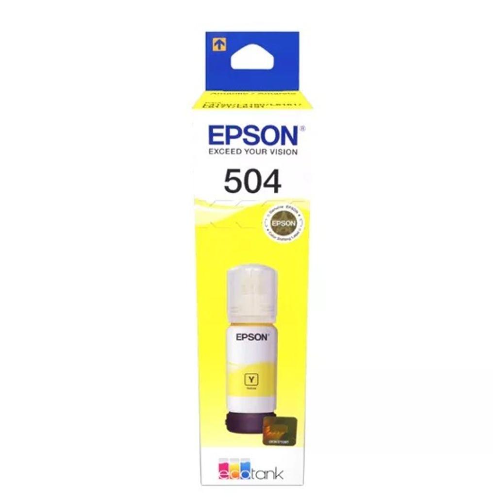 Tinta Epson Original T504 Color Amarilla EcoTank L4150/L4160