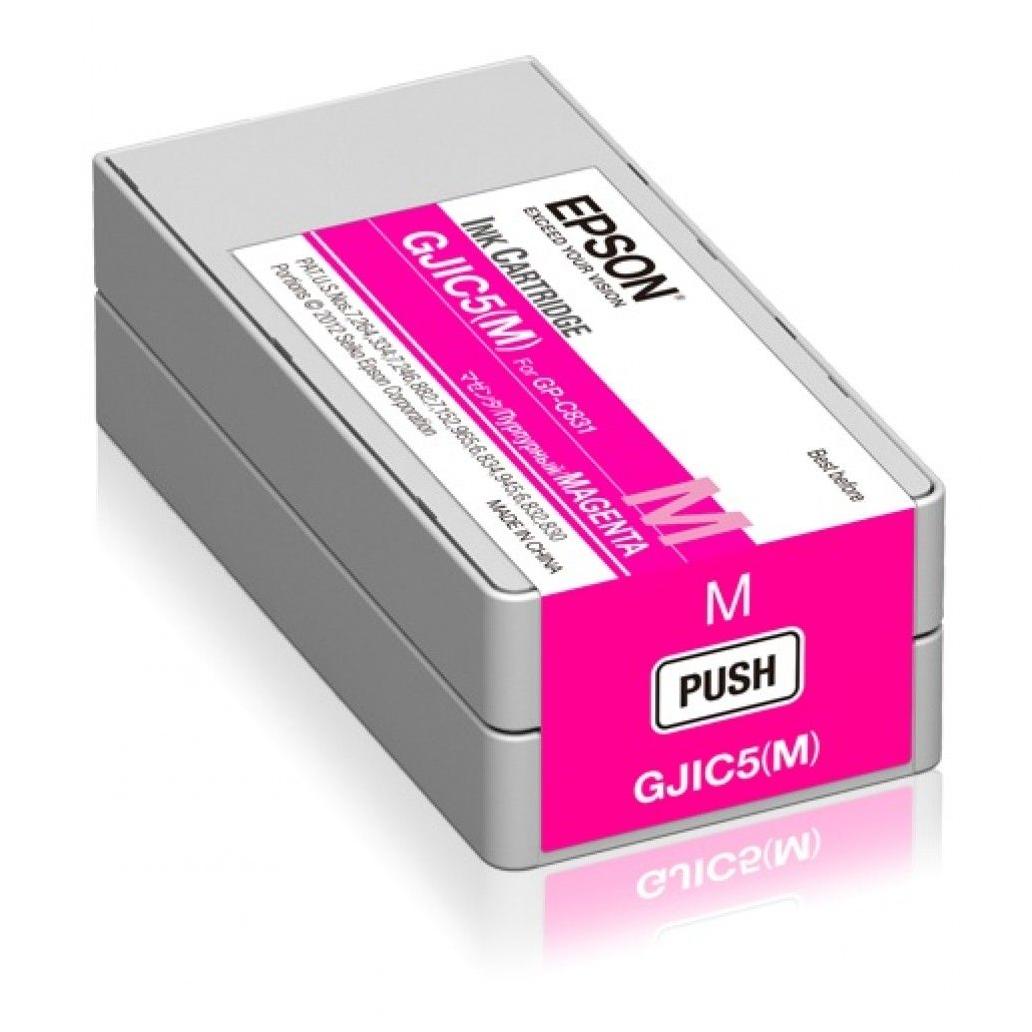 Tinta Para Impresora Cartucho Epson Gjic5(M) Magenta, 32.5Ml, C13S020565