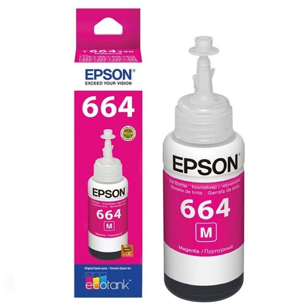 Tinta para Impresora EPSON 664 Magenta Ecotank T664320-AL