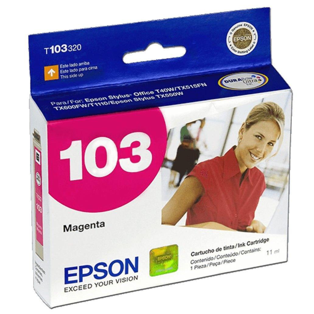 Tinta para Impresora EPSON 103, MAGENTA, 11ML, T103320-AL