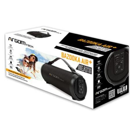 Bocina Inalámbrica Bazooka Air + Beats 1500mAh Bluetooth Acabado de Tela Color Negro