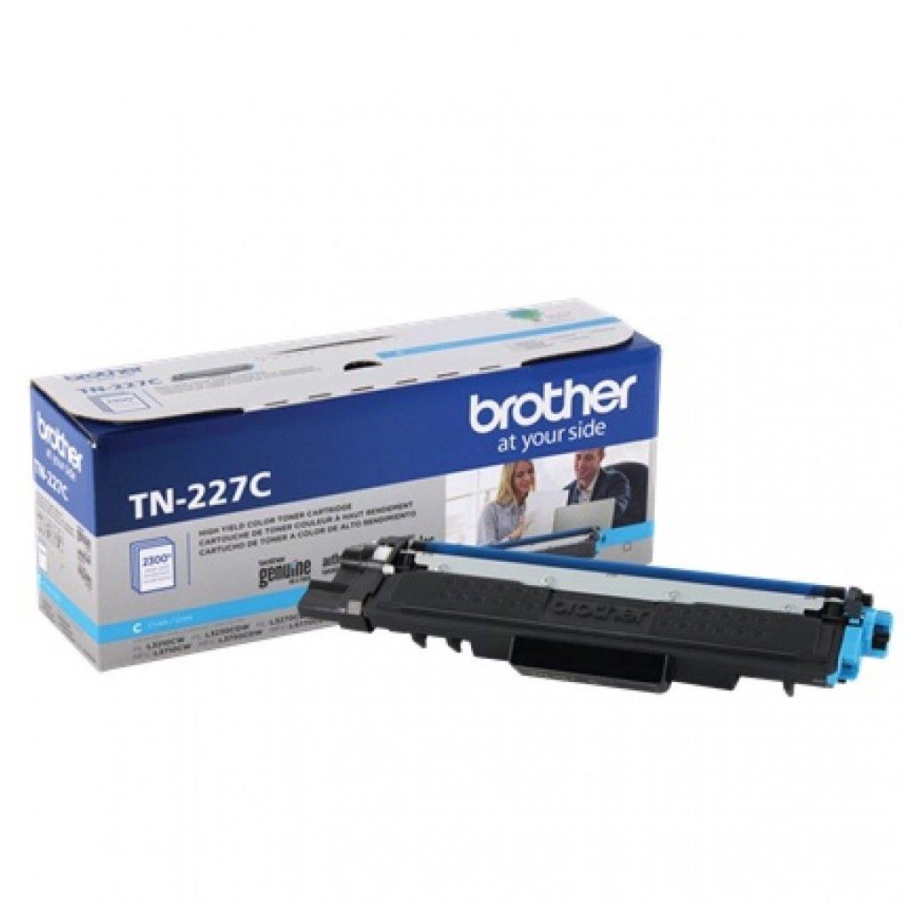 TÓNER BROTHER TN227C ALTO RENDIMIENTO CYAN, 2300 PÁGINAS