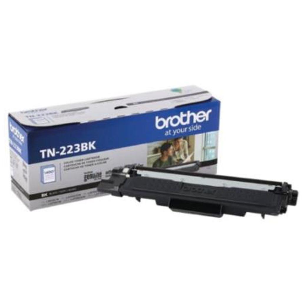 Tóner Brother Genuine TN-223BK Rendimiento Estándar 1400 Páginas Color Negro