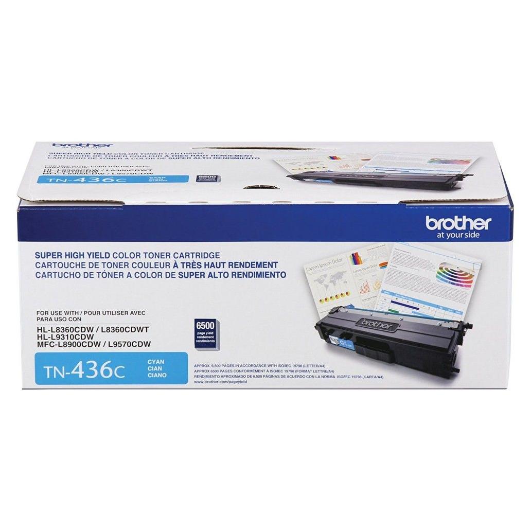 Cartucho de Toner Brother TN-436C Cian 6500 Página(s) HL-L8360CDW, HL-L8360CDWT