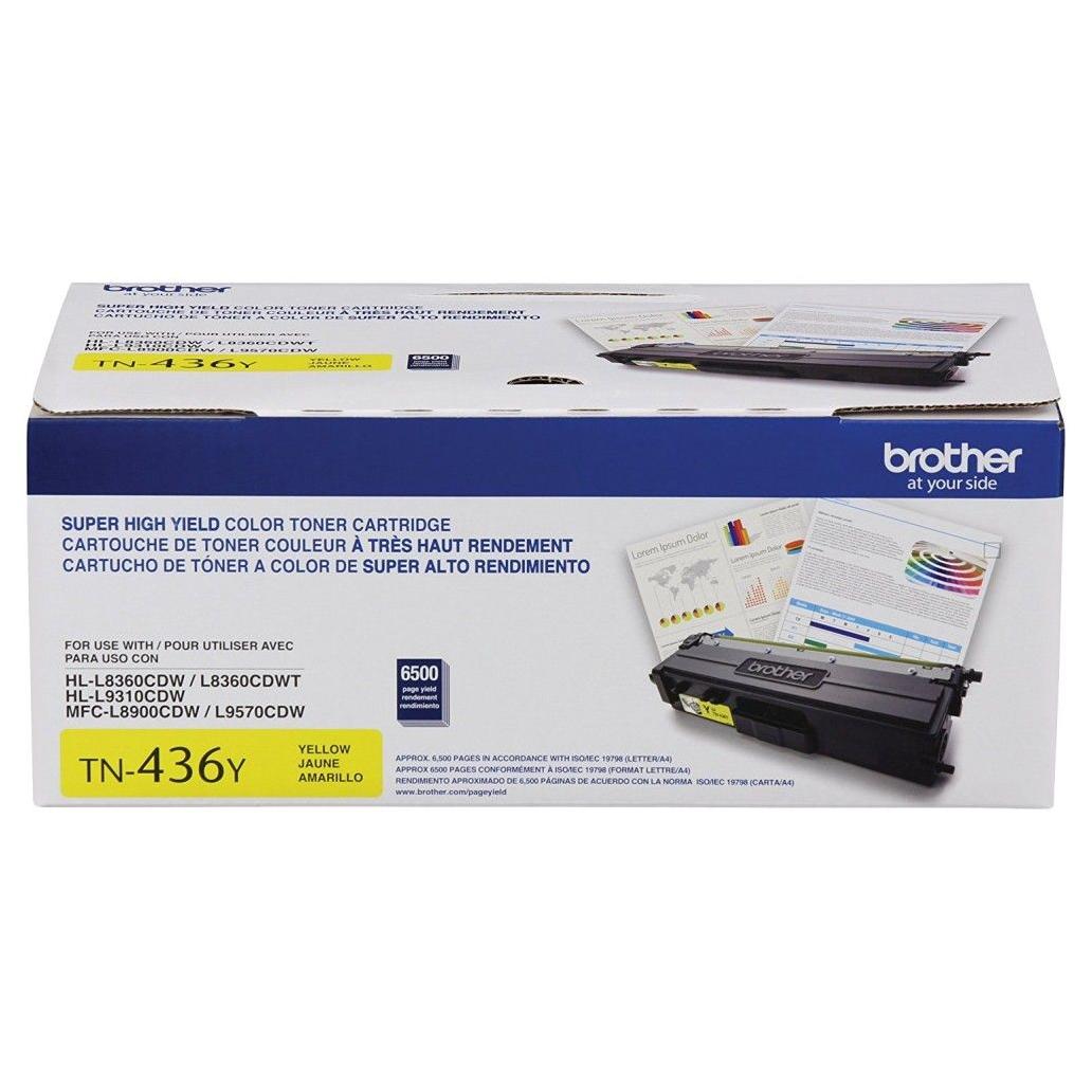 Cartucho de Tóner Brother TN-436Y Amarillo 6500 Página(s) HL-L8360CDW, MFC-L9570CDW