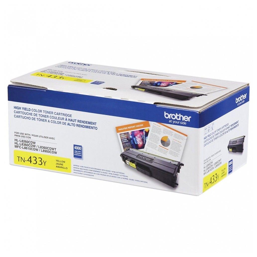 TÓNER BTOTHER TN433Y ALTO RENDIMIENTO AMARILLO, 4000 PÁGINAS
