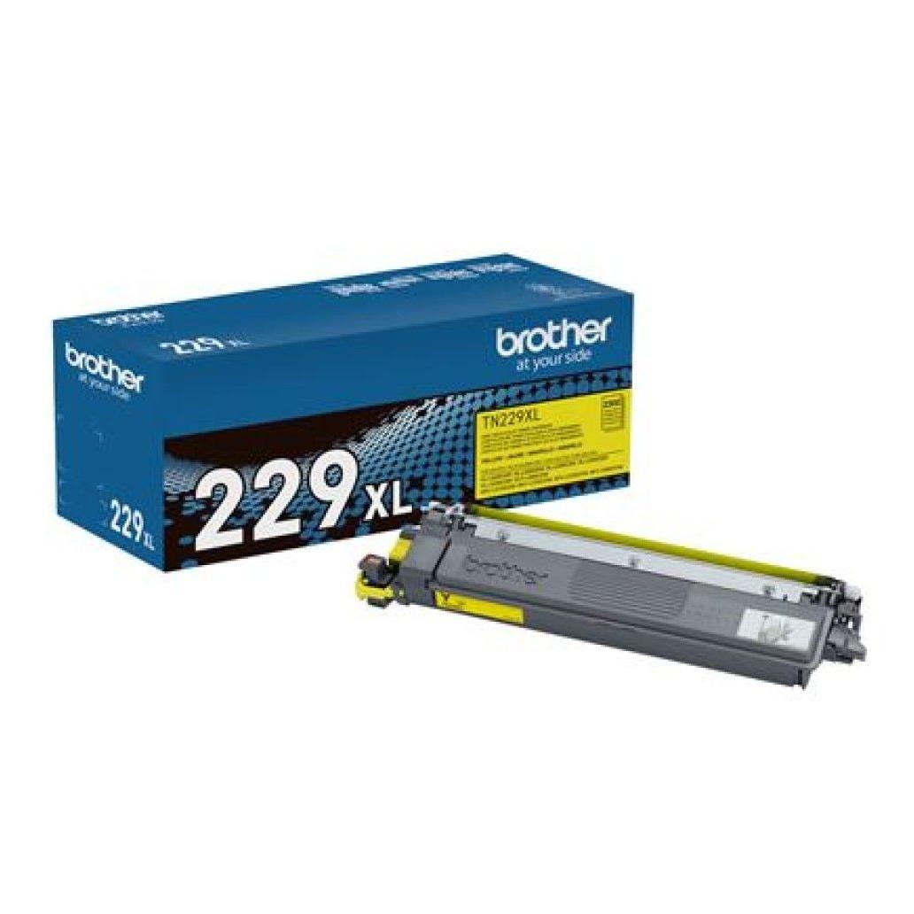 Tóner Brother TN229XLY Amarillo, 2300 Páginas Compatible con HL-L3220CDW. HL-L3280CDW.