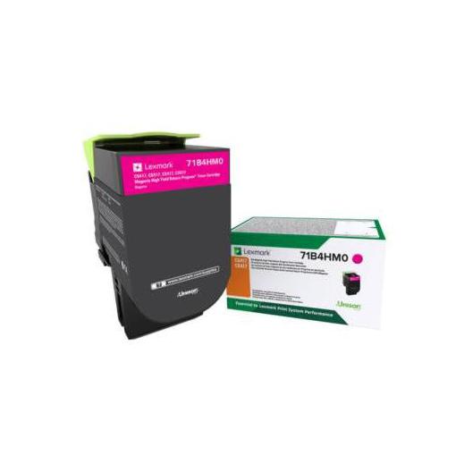 Tóner Lexmark 71B4HM0 Alto Rendimiento Magenta, 3.500 Páginas