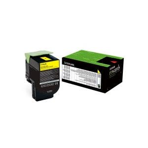 Tóner Lexmark 70C8HY0 Amarillo, 3.000 Páginas