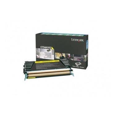 Tóner Lexmark C734A1YG Amarillo, 6.000 Páginas
