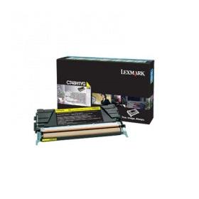 Tóner Lexmark C748H1YG Alto Rendimiento Amarillo, 10.000 Páginas
