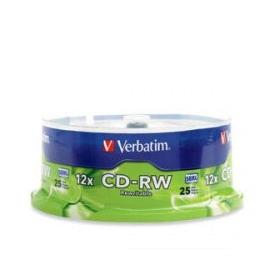 Verbatim Torre de Discos Virgenes para CD, CD-RW, 25 Discos