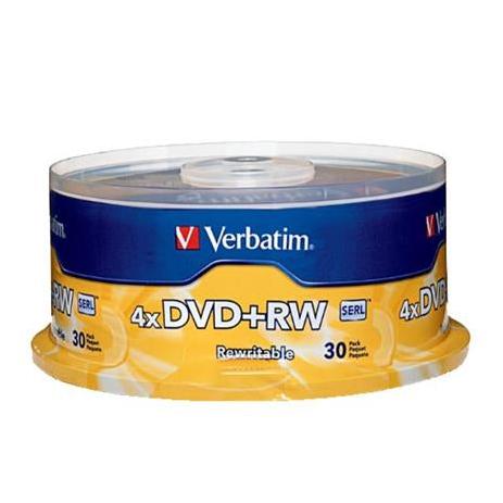 Verbatim Torre de Discos Virgenes para DVD, DVD+RW, 4x, 30 Discos