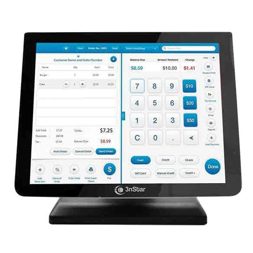 Monitor POS 3nStar TCM010VH (15") Resolución (1024x768) Pixeles, VGA, HDMI HD+ Color Negro