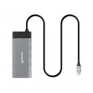 Docking USB-C 130714, 2xHDMI, 5xUSB-A, USB-C, USB-C PD, Gris