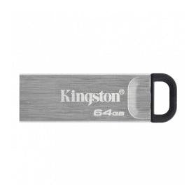 Memoria USB Kingston DataTraveler Kyson, 64GB, USB-A 3.0, Lectura 200MB/s, Plata