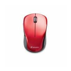 Mouse Verbatim Multi-Trac, Inalámbrico, USB-C, 1600DPI, Rojo/Negro