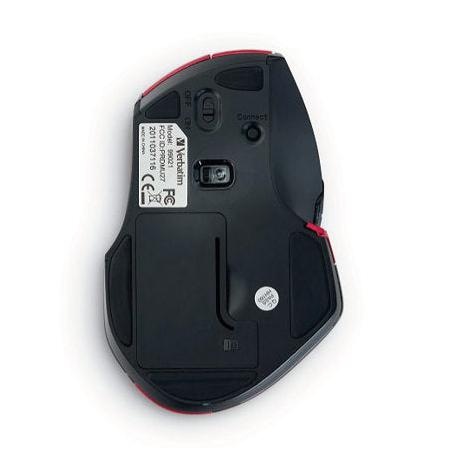 Mouse Verbatim Óptico Deluxe, Inalámbrico, USB, 1600DPI, Rojo