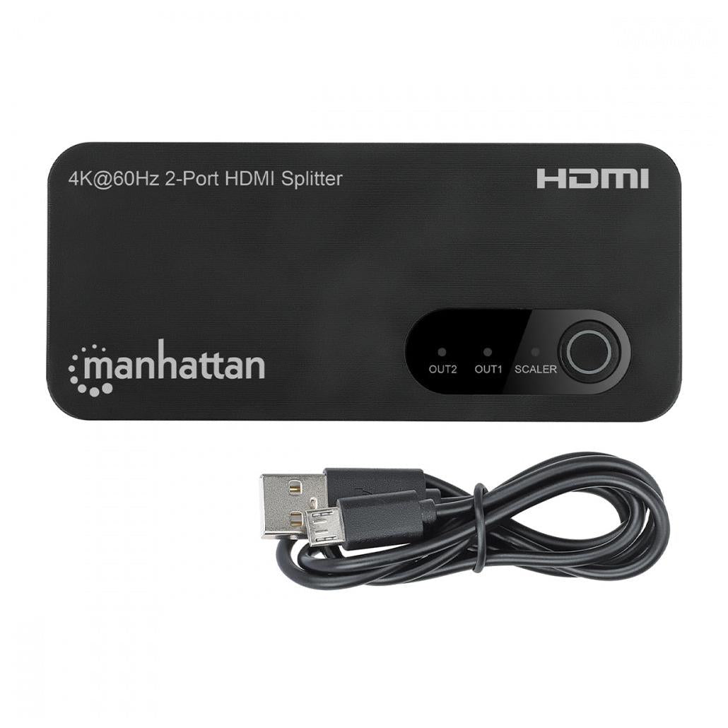 Manhattan Video Splitter HDMI, 2 Puertos HDMI