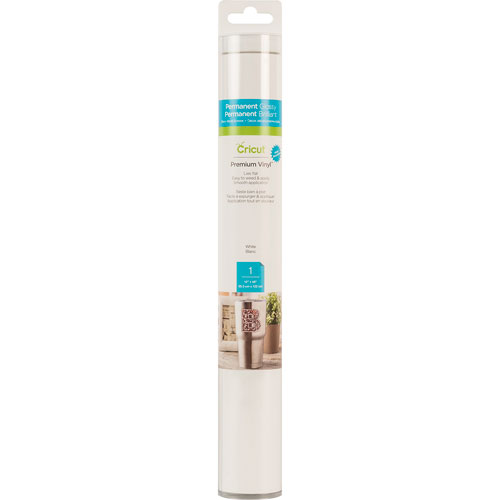 Rollo De Vinil Premium Permanente Cricut Blanco 12 X 48 PuLG
