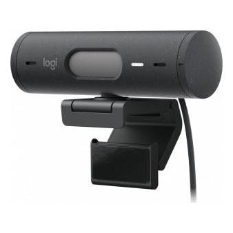 Logitech Webcam Brio 500 con Micrófono, 4MP, 1920 x 1080 Píxeles, USB-C, Negro