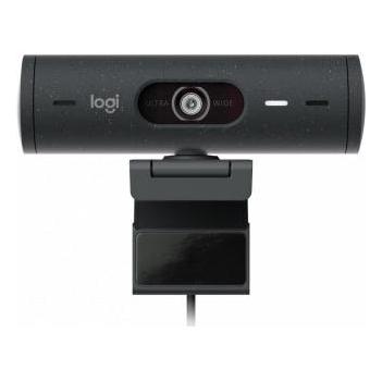 Logitech Webcam Brio 500 con Micrófono, 4MP, 1920 x 1080 Píxeles, USB-C, Negro