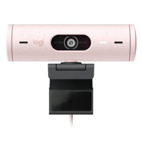 Logitech Webcam Brio 500 con Micrófono, 4MP, 1920 x 1080 Píxeles, USB-C, Rosa