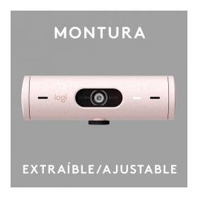 Logitech Webcam Brio 500 con Micrófono, 4MP, 1920 x 1080 Píxeles, USB-C, Rosa